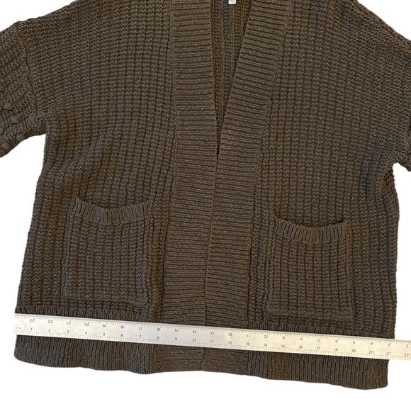 Madewell Chunky Bobble Knit Cardigan Sweater Green Relaxed Fit Boho Cabincore - Picture 11 of 13